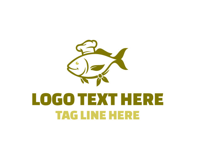 Golden Chef Fish Logo