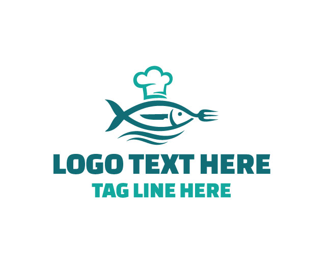 Nautical Chef Fish Logo