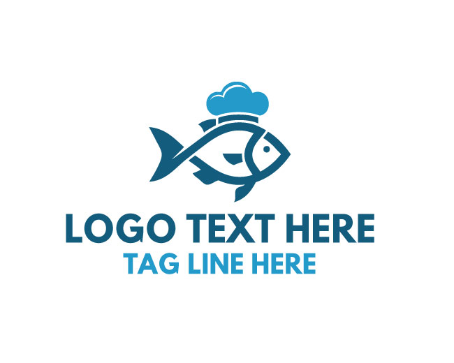 Fresh Ocean Chef Fish Logo