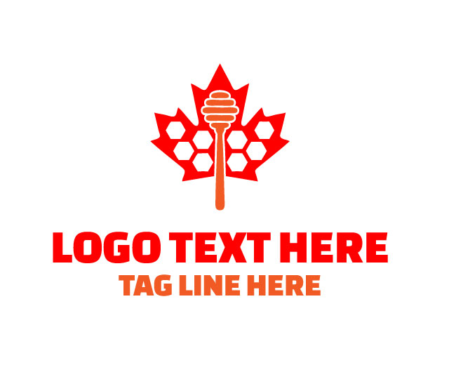 Organic Honey Leaf Logo