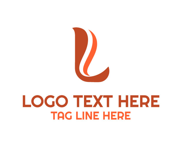 Smooth Curve Letter L Logo