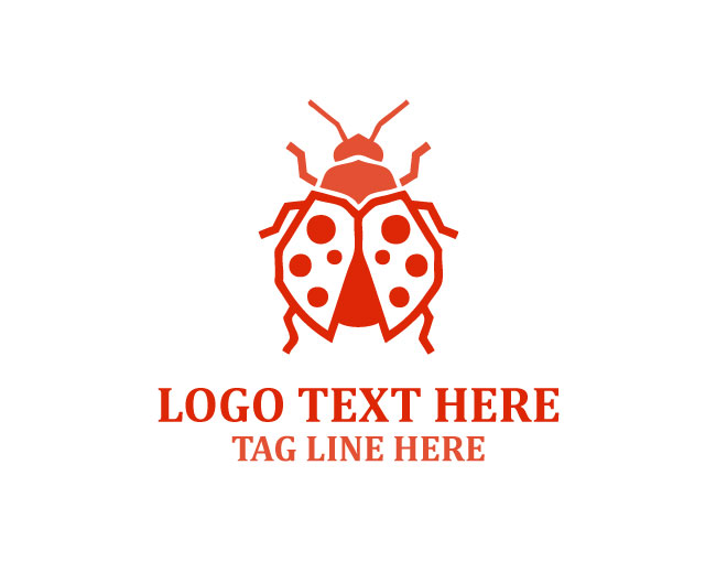 Happy Lady Bug Logo
