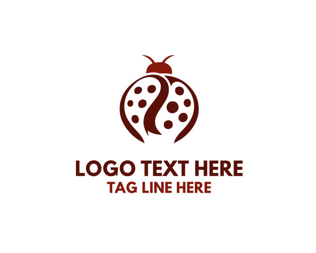 Creative Lady Bug Logo