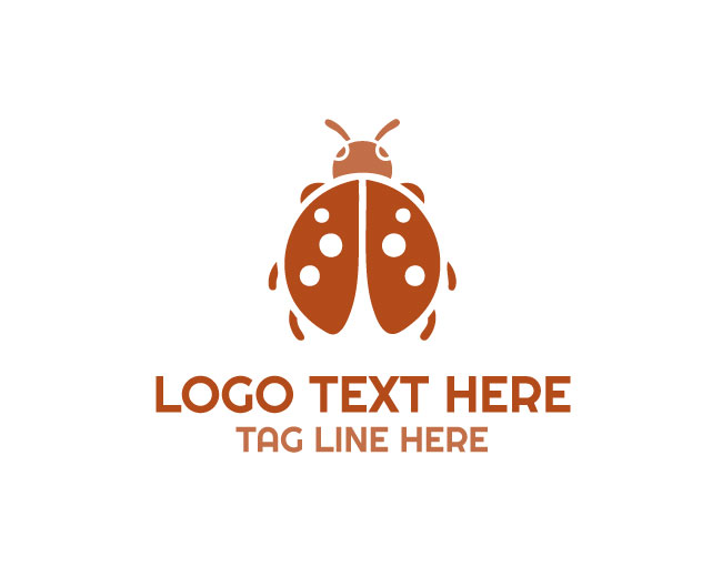 Playful Lady Bug Logo