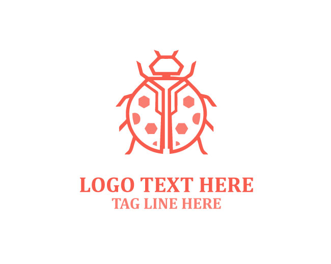 Minimal Lady Bug Logo
