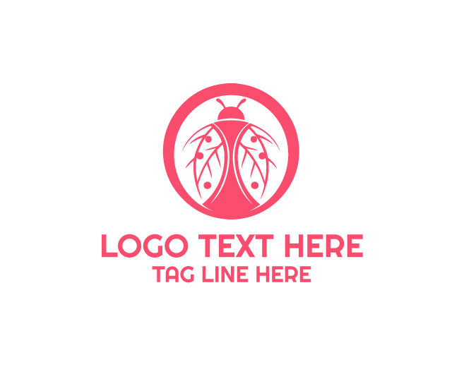 Simple Lady Bug Logo