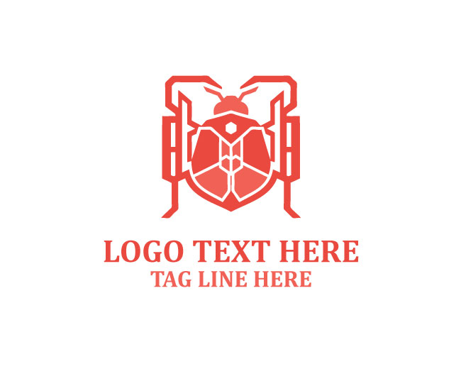 Minimal Bug Symbol Logo