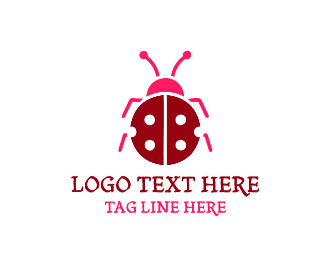 Sleek Ladybug Logo