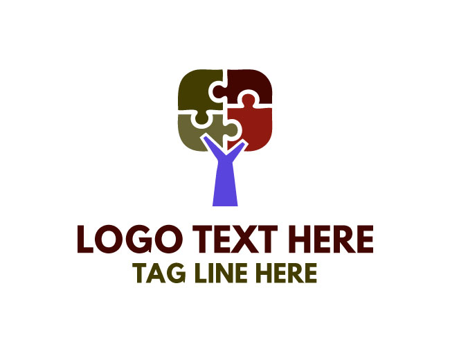 Bright Puzzle Tree Logo