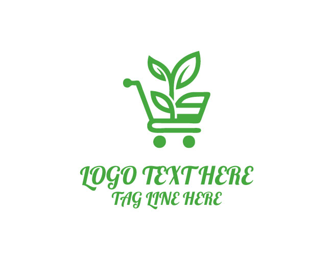 Creative Shopping Cart Logo