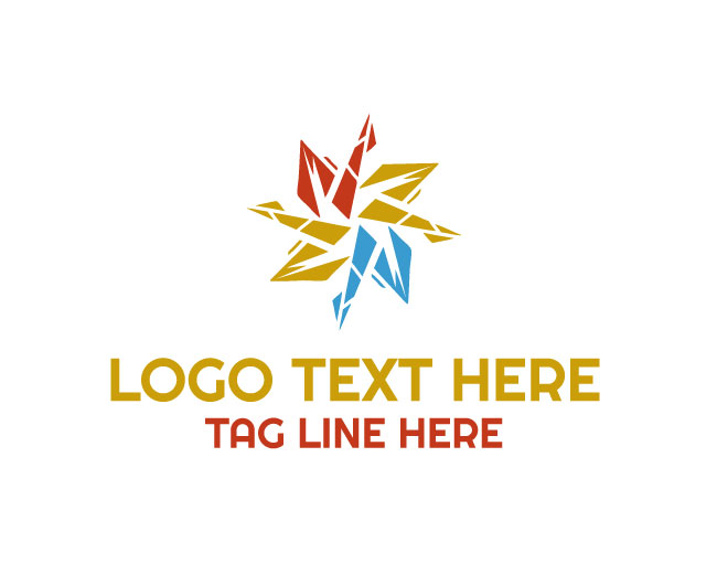 Geometric Abstract Star Logo