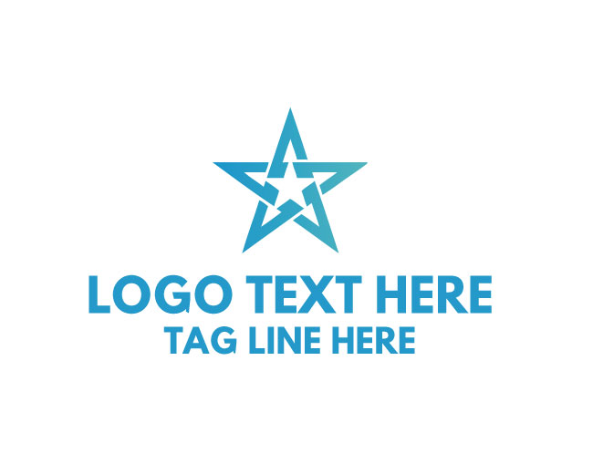 Futuristic Abstract Star Logo