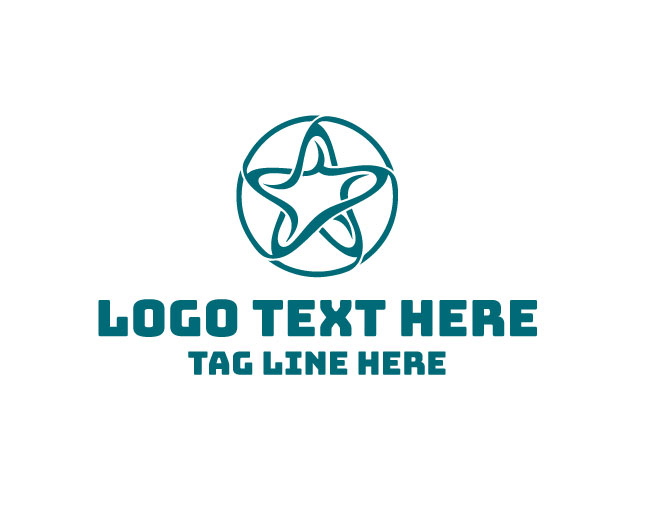Digital Abstract Star Logo
