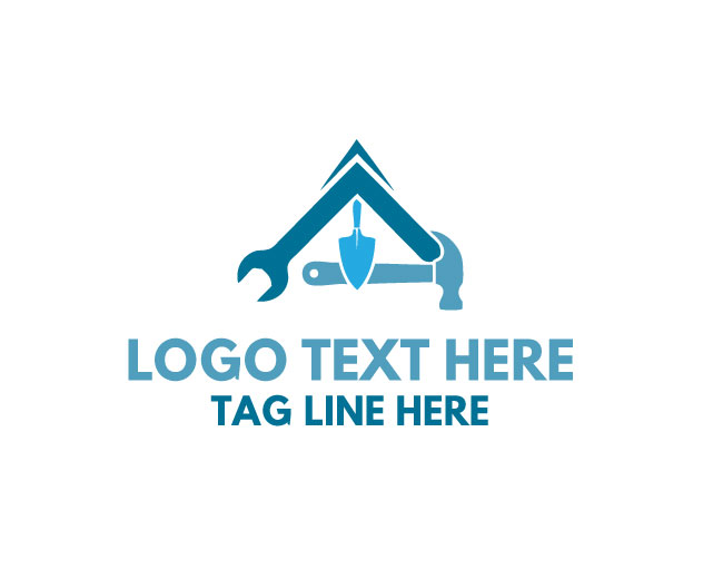 Construction Carpenter Roofing Logo