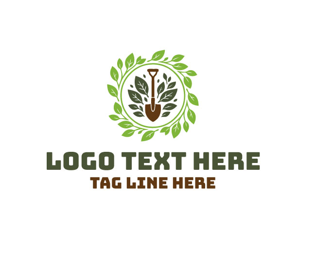  Eco Leaf Shovel Logo