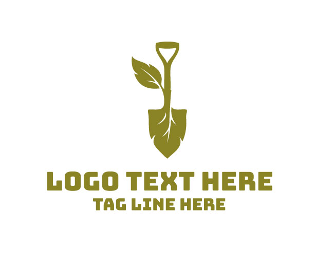 Natural Leaf Shovel Logo