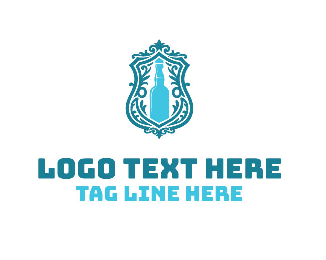 Classic Whiskey Bottle Logo