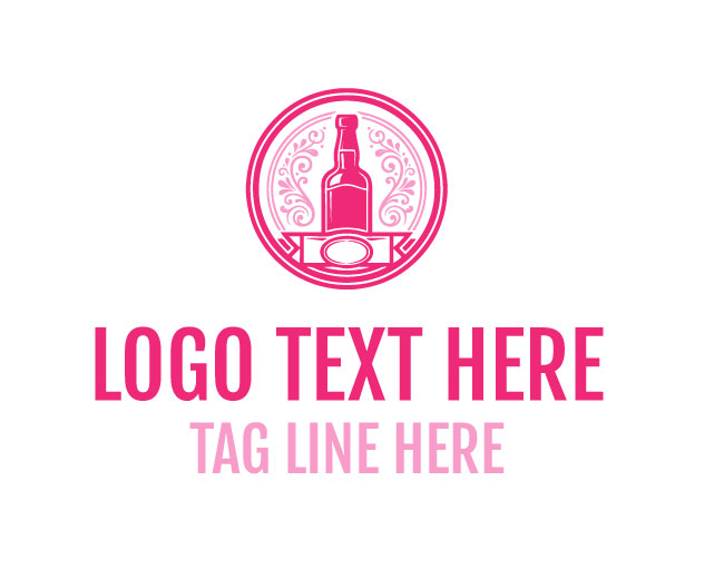 Elegant Whiskey Bottle Logo