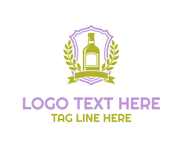 Whiskey Bottle Barrel Logo