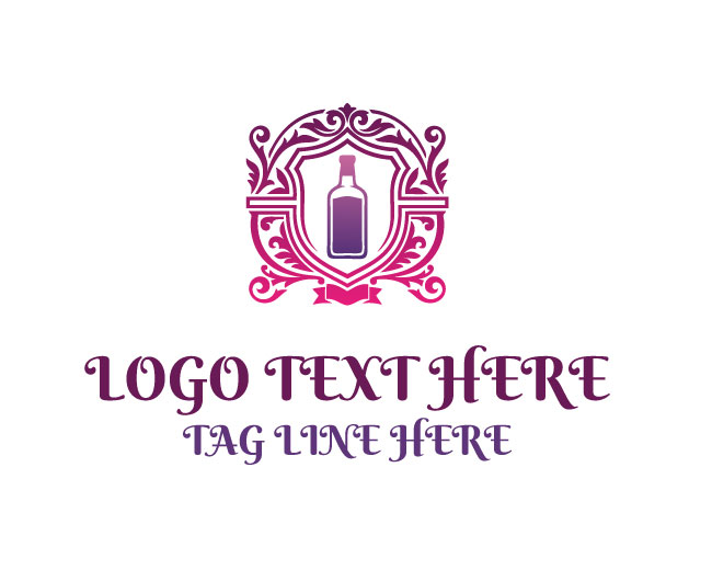 Whiskey Bottle Distillery Logo
