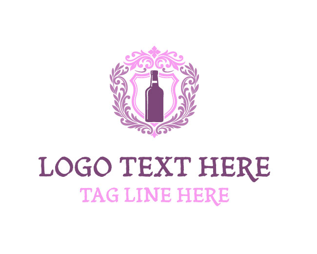 Refined Whiskey Bottle Logo