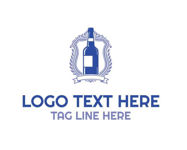 Whiskey Bottle Mark Logo