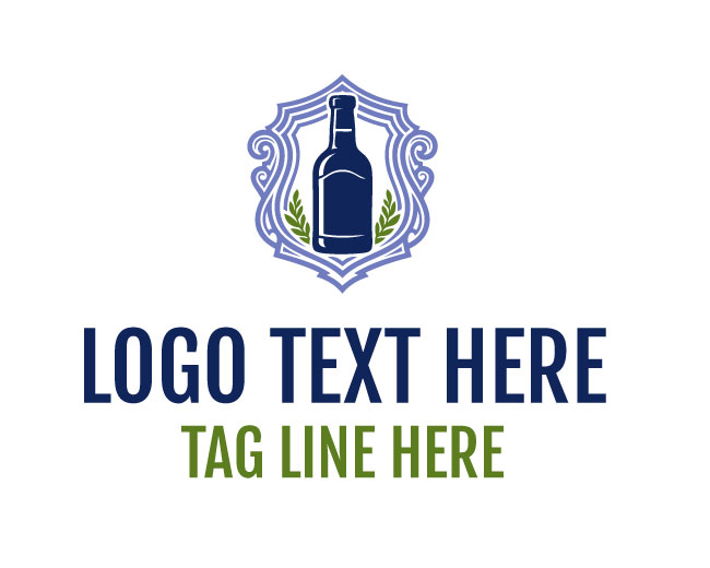 Bottle Whiskey Logo
