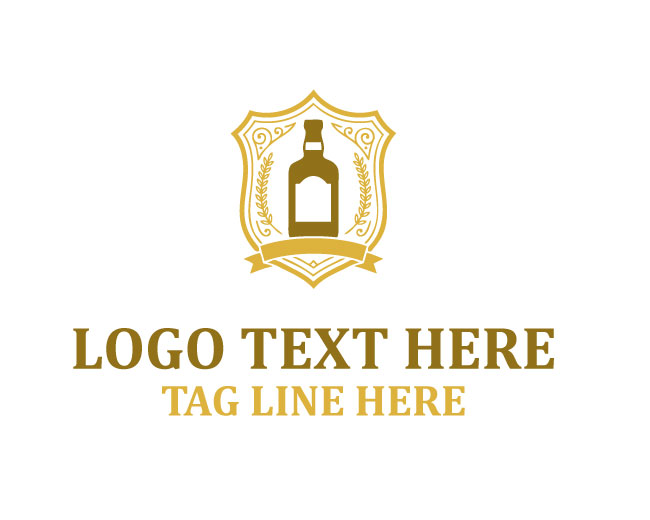 Shield Whiskey Bottle Logo