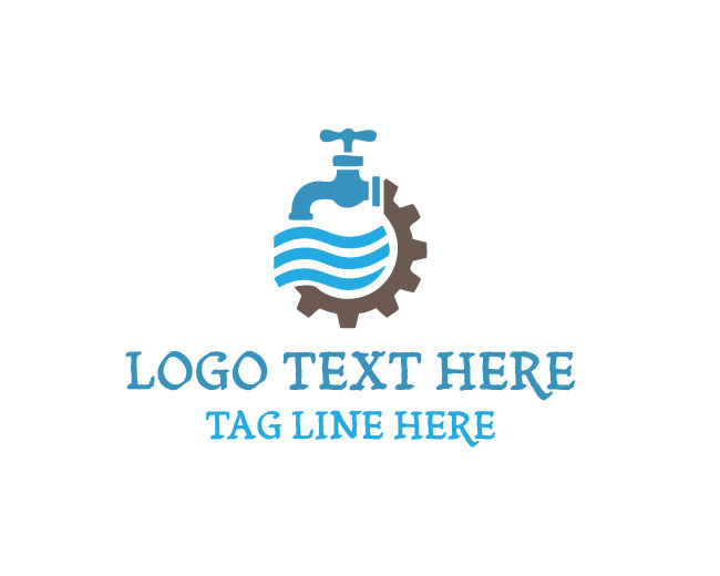 Plumbing Faucet Badge Logo
