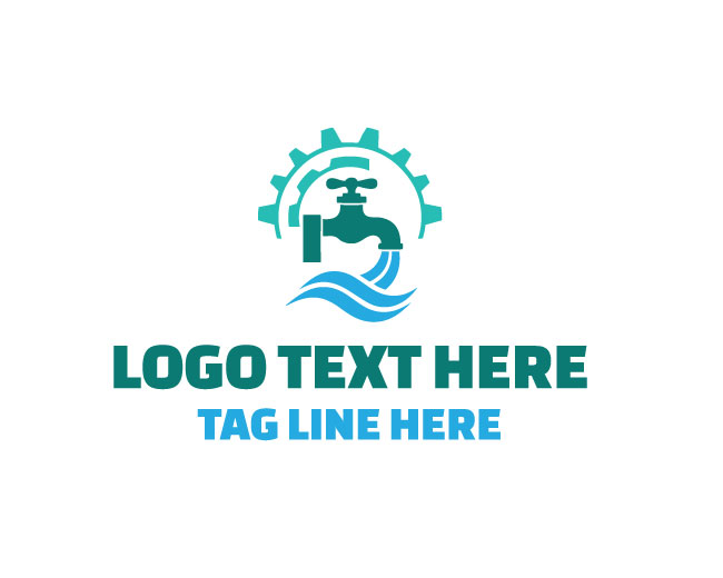  Faucet Pipe Plumbing Logo