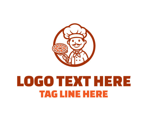 Pizza Route Delivery Logo