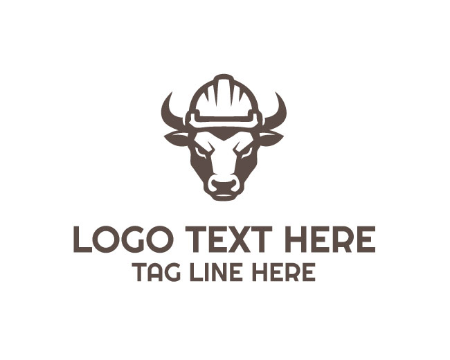Modern Builder Bull Logo