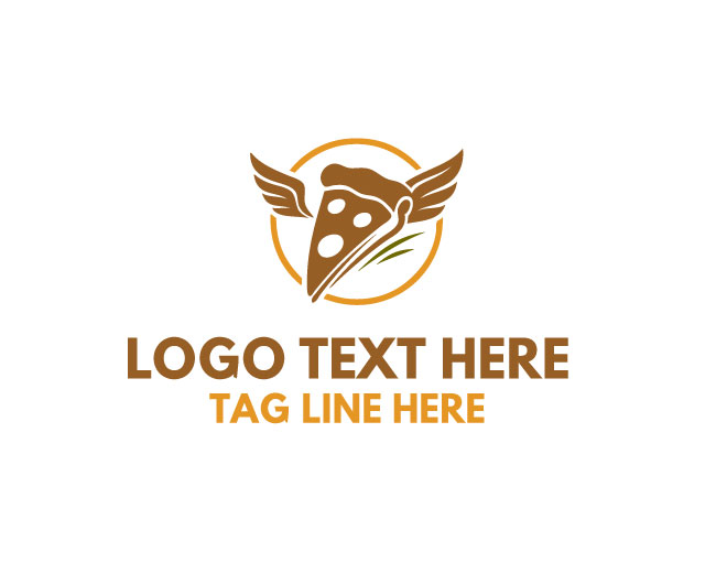Pizza Bird Wings Logo