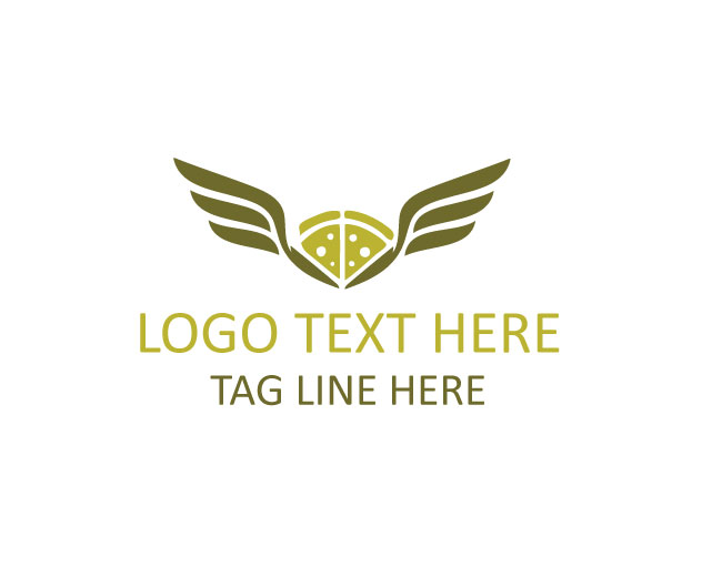 Modern Pizza Wings Logo