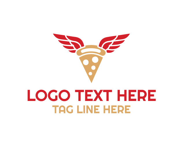 Cheesy Wings Pizza Logo