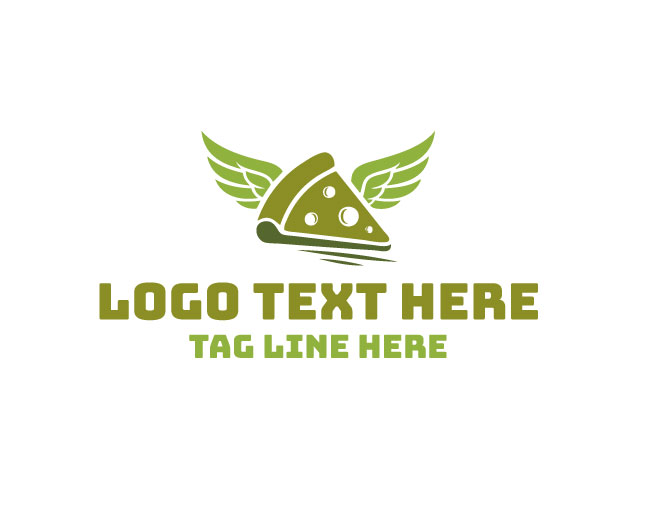 Winged Food Delivery Logo