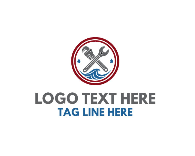  Plumbing Repair Circle Logo