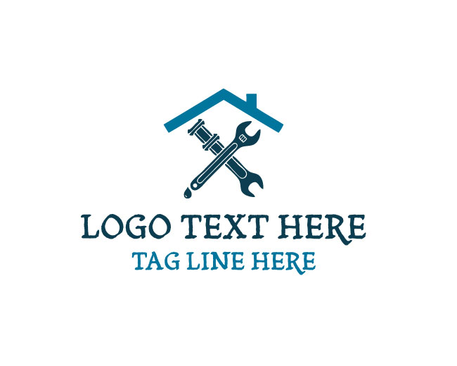 Water Repair Plumbing Logo