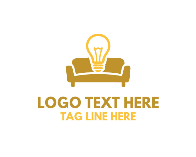 Creative Bulb Sofa Logo