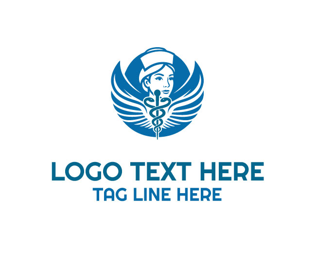 Professional Nurse Caduceus Logo