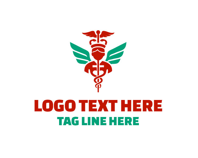 Nurse Care Caduceus Logo