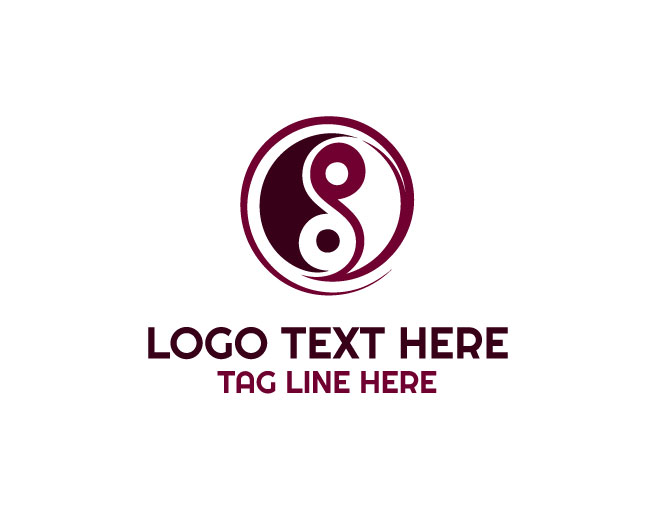 Circle Yin Yang Logo
