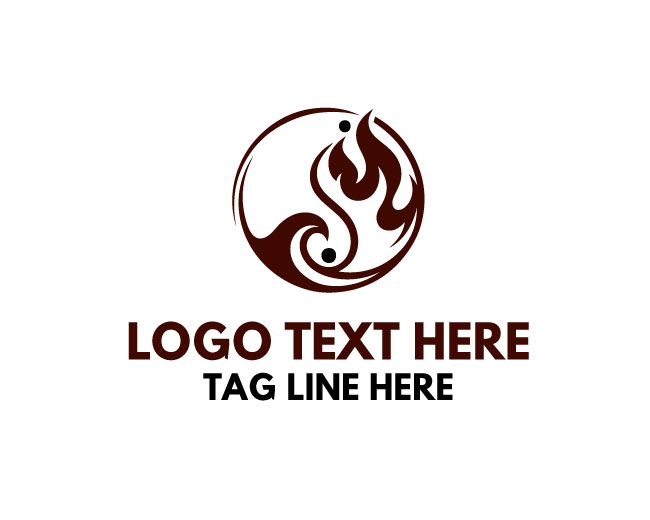Minimal Yin Yang Logo