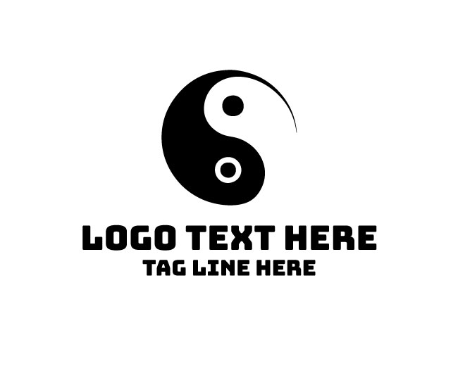 Clean Yin Yang Logo