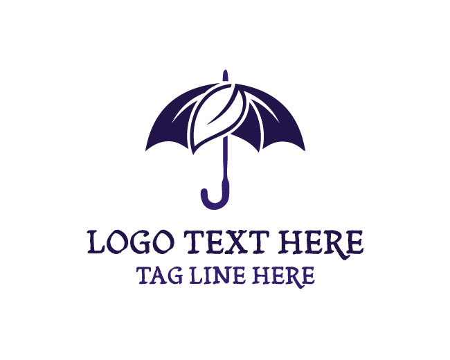 Eco Umbrella Leaf Logo