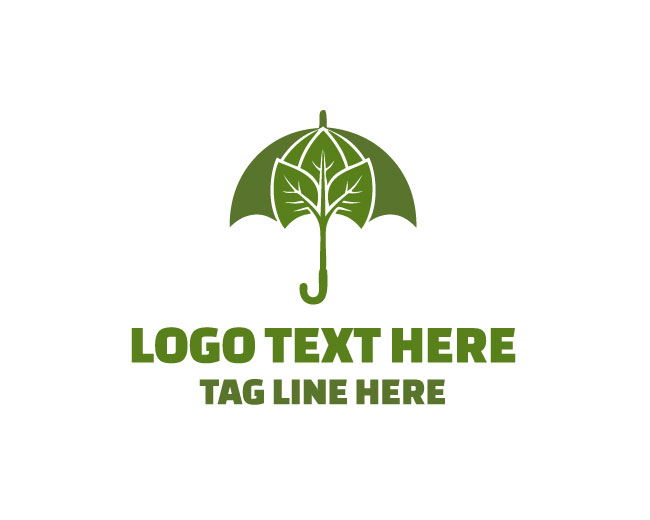Premium Umbrella Leaf Logo