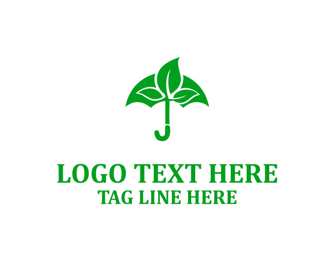 Umbrella Leaf Eco Logo