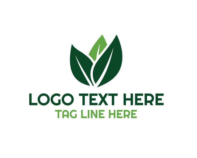 Geometric Leaf Logo