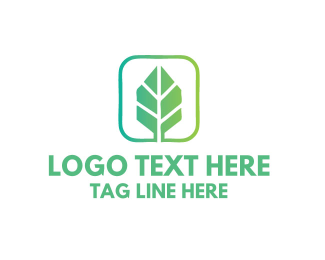  Abstract Leaf Swirl Logo