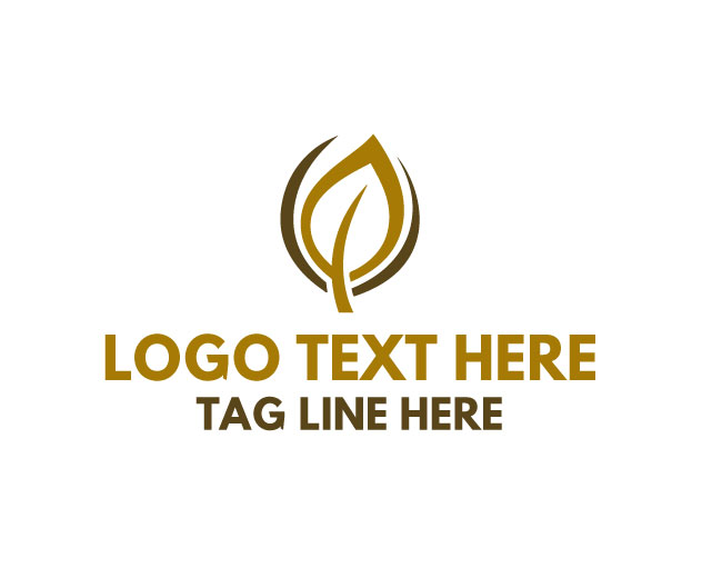 Leaf Ribbon Logo